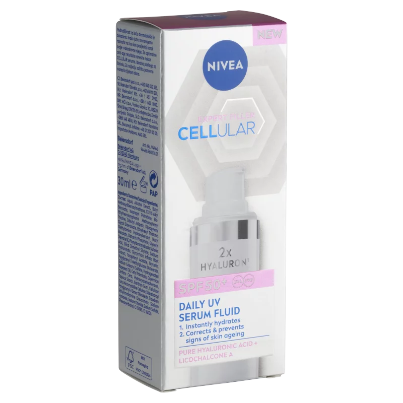 NIVEA Cellular Expert Filler nappali arcápoló UV szérum fluid FF50+ 30 ml