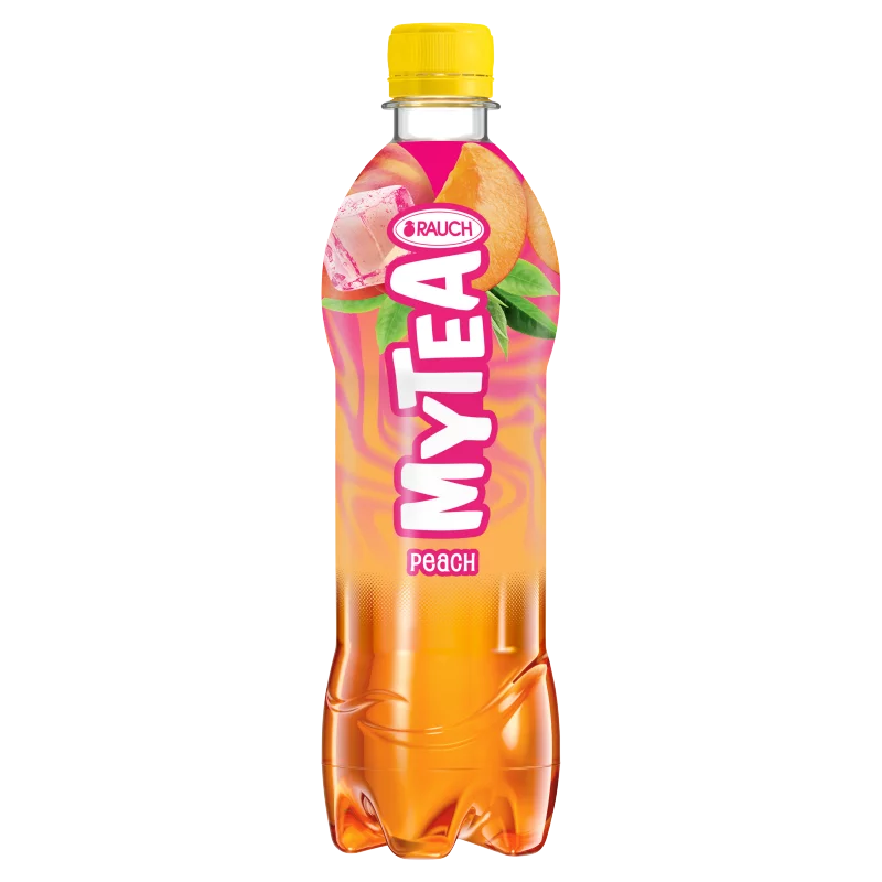 Rauch MyTea Peach ice tea őszibarackos üdítőital fekete teából 0,5 l