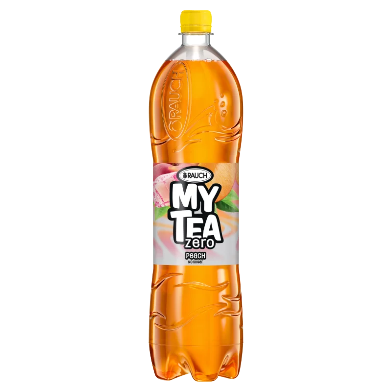 Rauch MyTea Zero Peach cukormentes ice tea őszibarackos üdítőital fekete teából édesítőszerrel 1,5 l