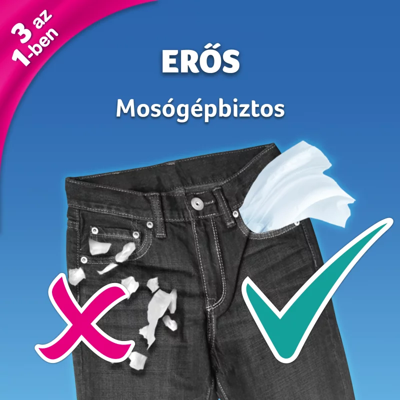 Zewa Deluxe Original illatmentes papír zsebkendő 3 rétegű 90 db