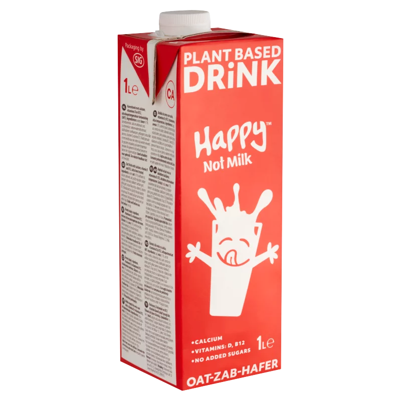 Happy Not Milk UHT zabital kalciummal, D- és B12-vitaminnal 1 l
