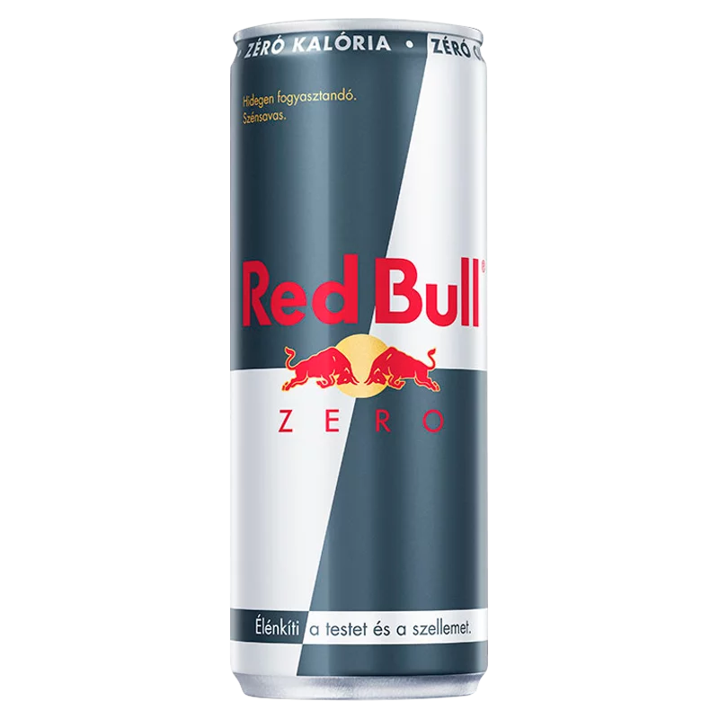 Red Bull Zero magas koffeintartalmú szénsavas energiaital édesítőszerekkel 250 ml