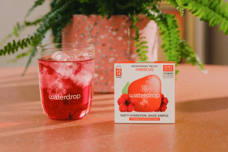 Waterdrop pezsgő kocka hibiszkusz, acerola, málna ízesítés 24 g