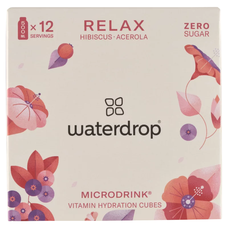 Waterdrop pezsgő kocka hibiszkusz, acerola, málna ízesítés 24 g