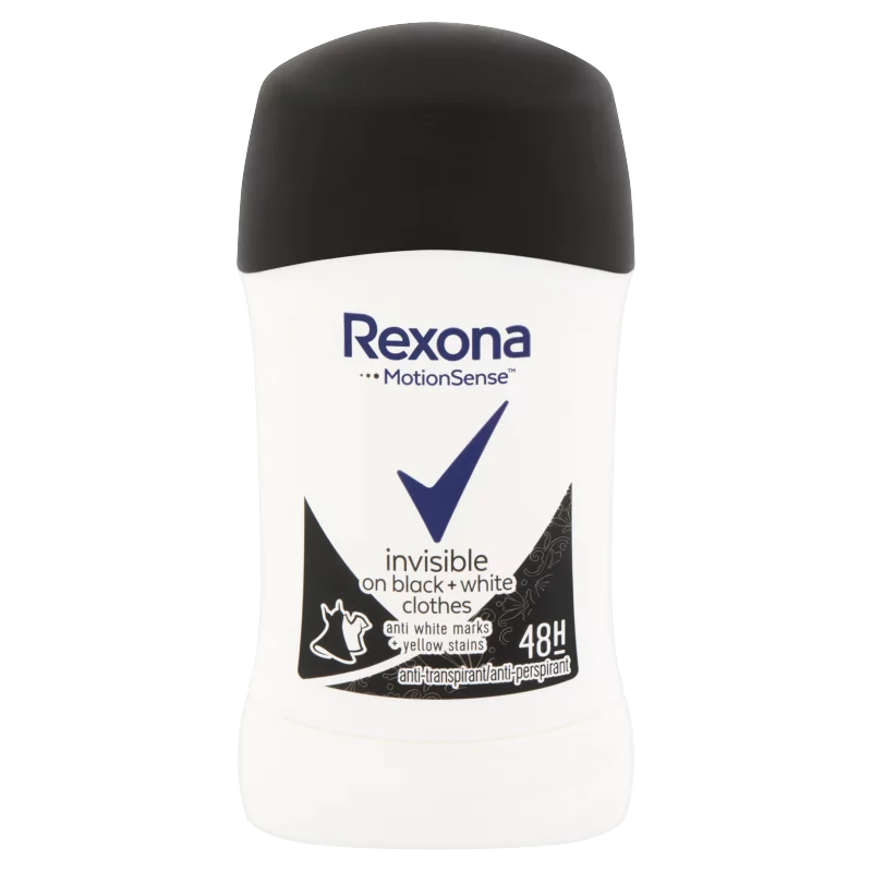 Rexona Invisible On Black + White Clothes izzadásgátló stift 40 ml