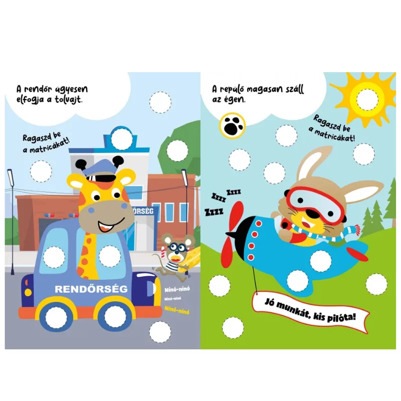 Színes járművek 4+ foglalkoztató
