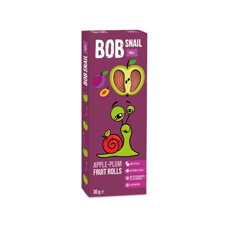 Bob Snail gyümölcs csiga 30g alma-szilva