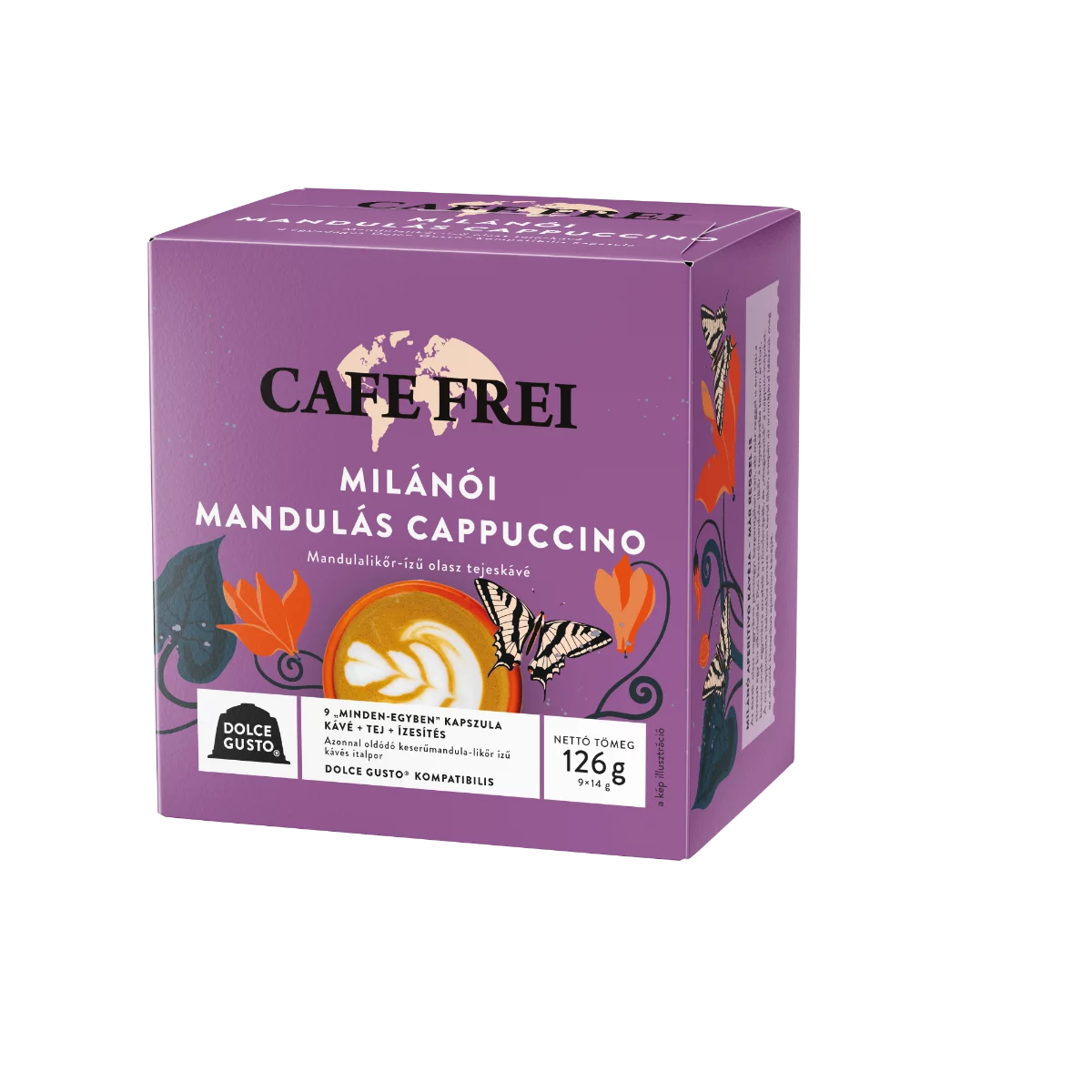 Café Frei kávékapszula 9x14g Milánói mandulás cappuccino DGC