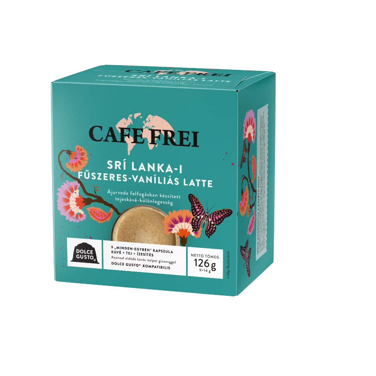 Café Frei kávékapszula 9x14g Srí Lankai-i fűszeres vaníliás latte DGC