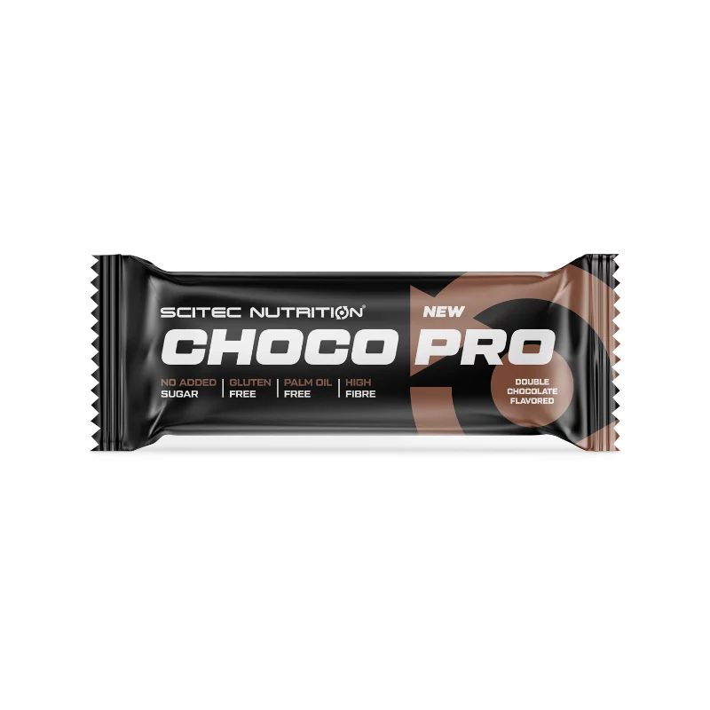 Scitec Choco Pro fehérje szelet 50g double chocolate