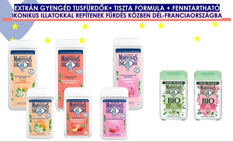 Le Petit Marseillais tusfürdő 250ml őszibarack & nektarin