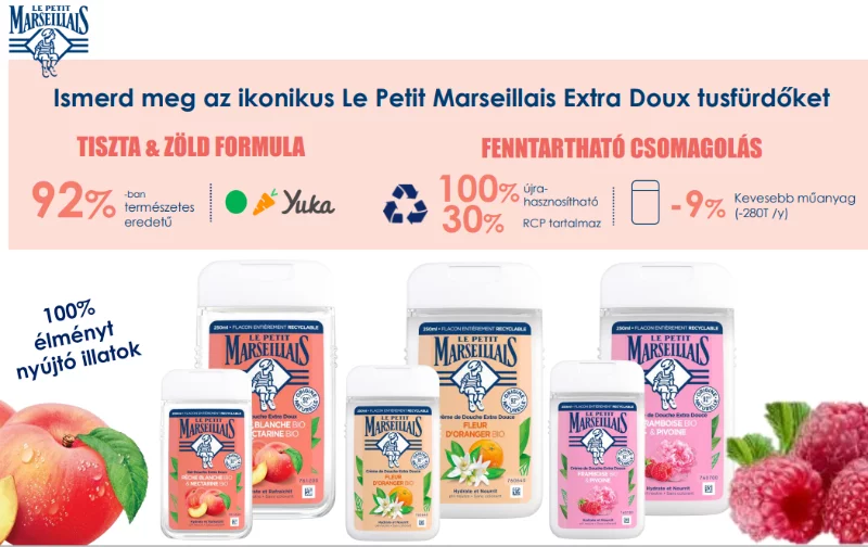 Le Petit Marseillais tusfürdő 250ml őszibarack & nektarin