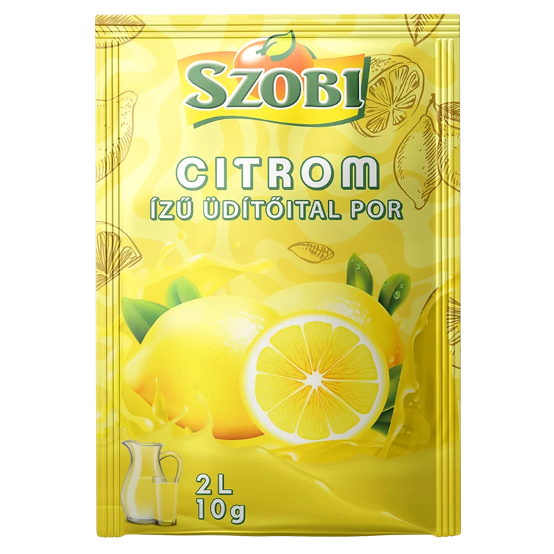 Szobi üdítőitalpor 10g citrom ízű