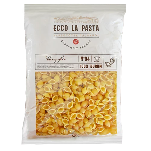 Ecco La Pasta száraztészta 500g durum kagyló
