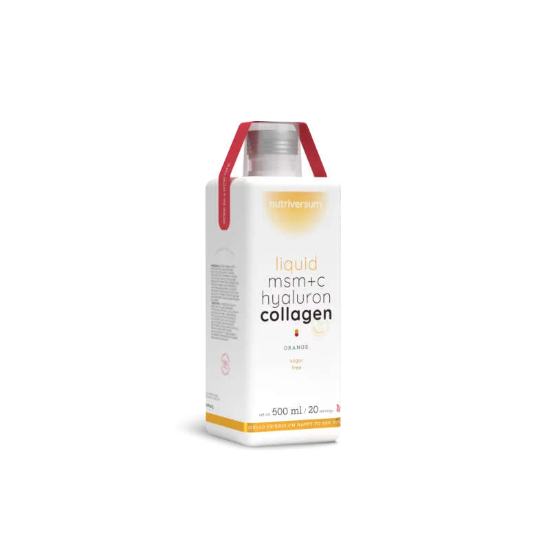 Nutriversum MSM+C Hyaluron Collagen 500ml narancs Liquid