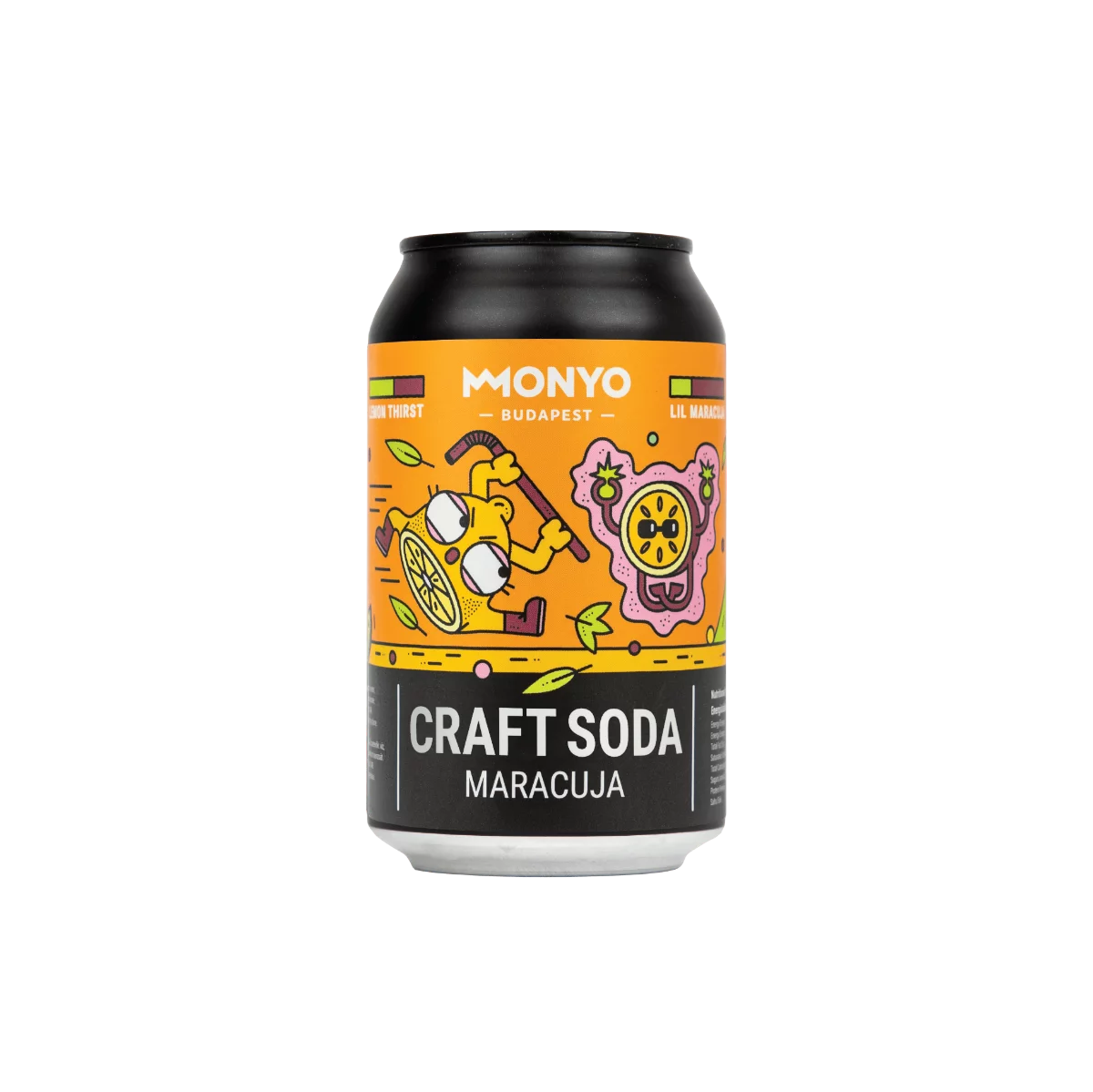Monyo Craft Soda szénsavas üdítőital 0,33l maracuja