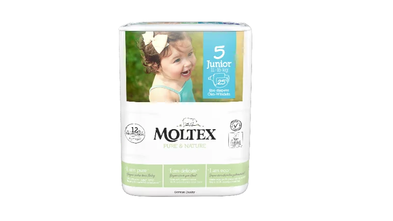 Moltex Pure & Nature ÖKO nadrágpelenka méret: 5 Junior, 11-16 kg, 25 db