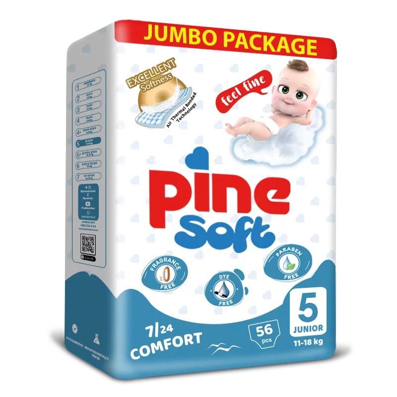 Pine Soft Jumbo pelenka S5 56db 11-18kg junior