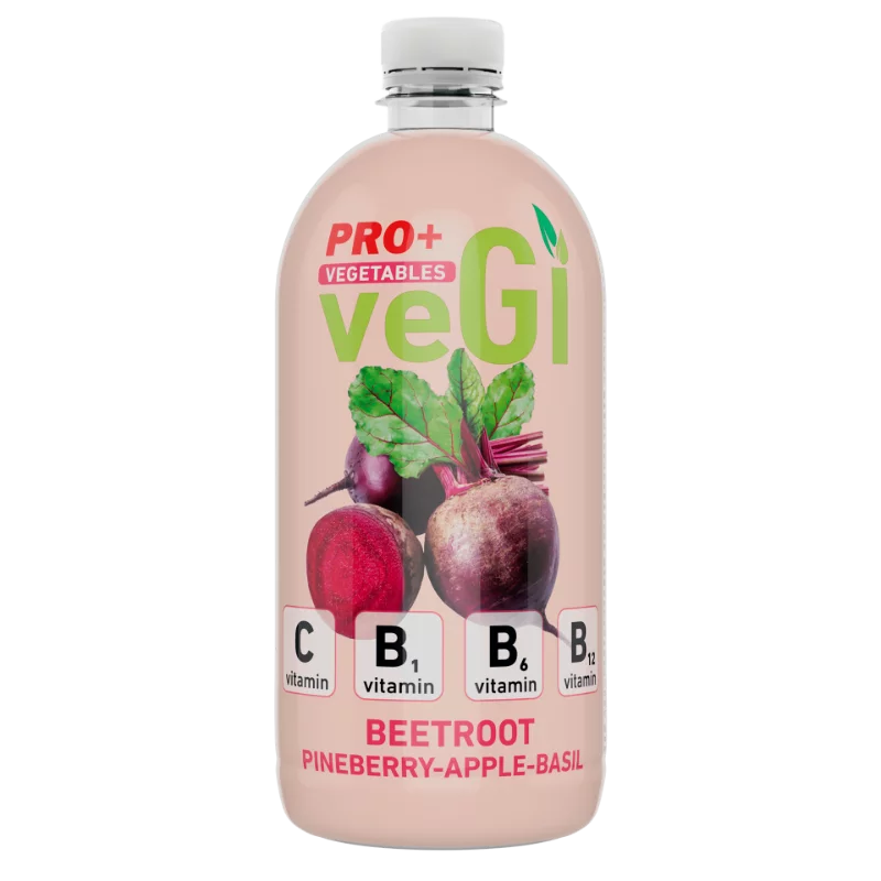 Power Fruit gyümölcsital 750ml PRO+Vegi Cékla, eper, bazsalikom