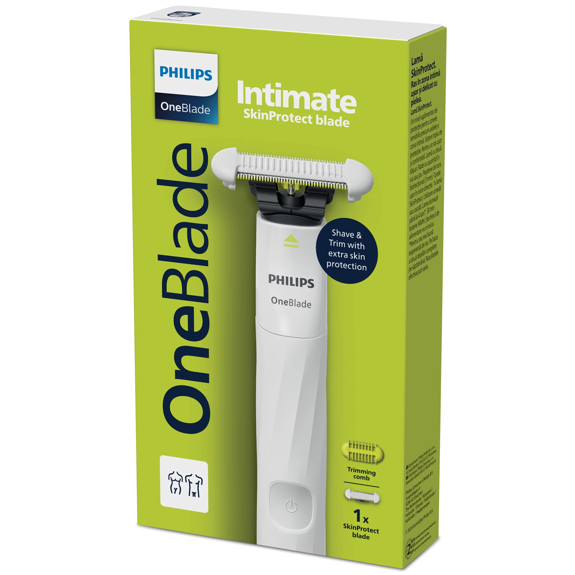 Philips OneBlade hibrid borotva Intimate QP1924/20 férfi