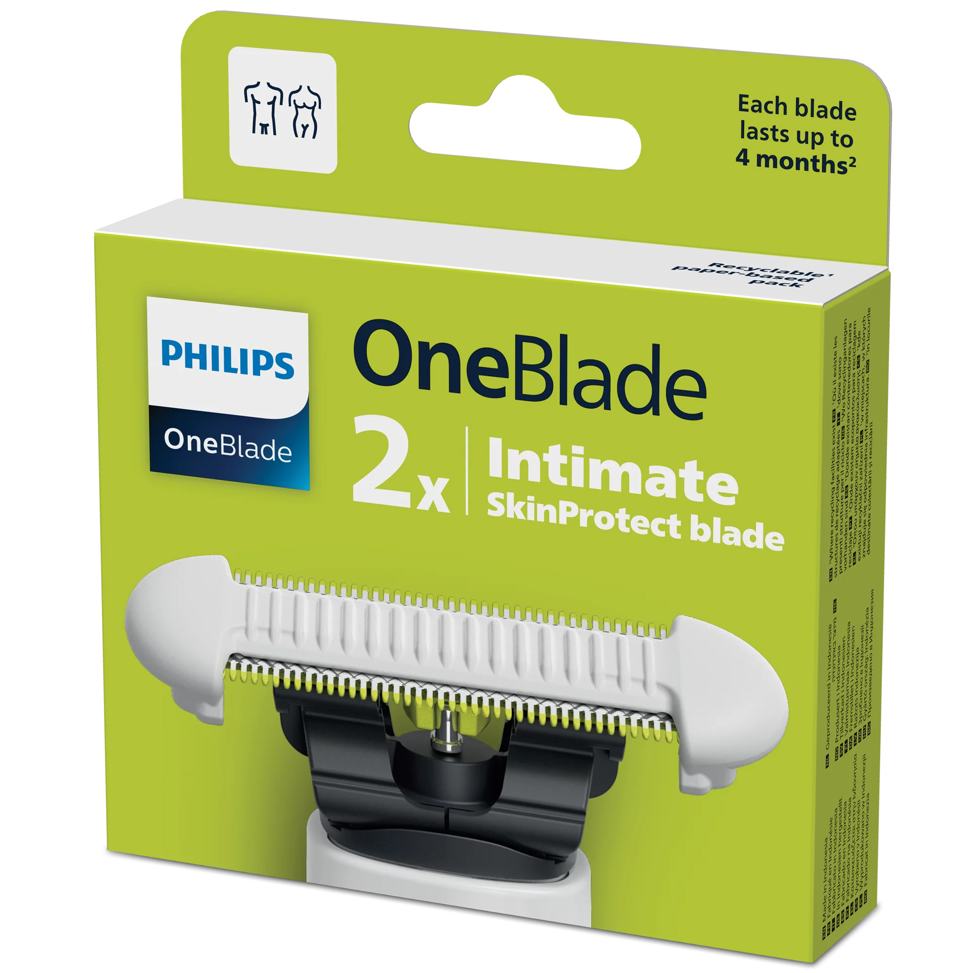 Philips OneBlade csere penge 2db Intimate QP229/50 férfi