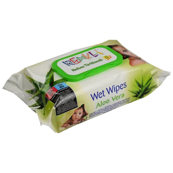 Renkli baba törlőkendő 72db Aloe Vera