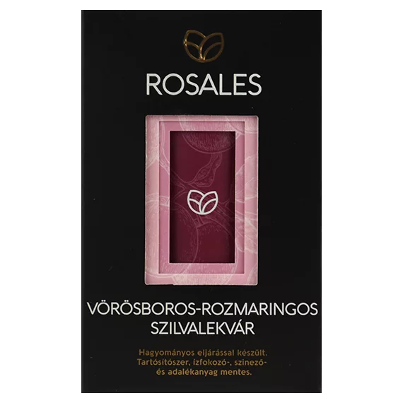 Rosales szilvalekvár 370ml  vörösboros-rozmaringos