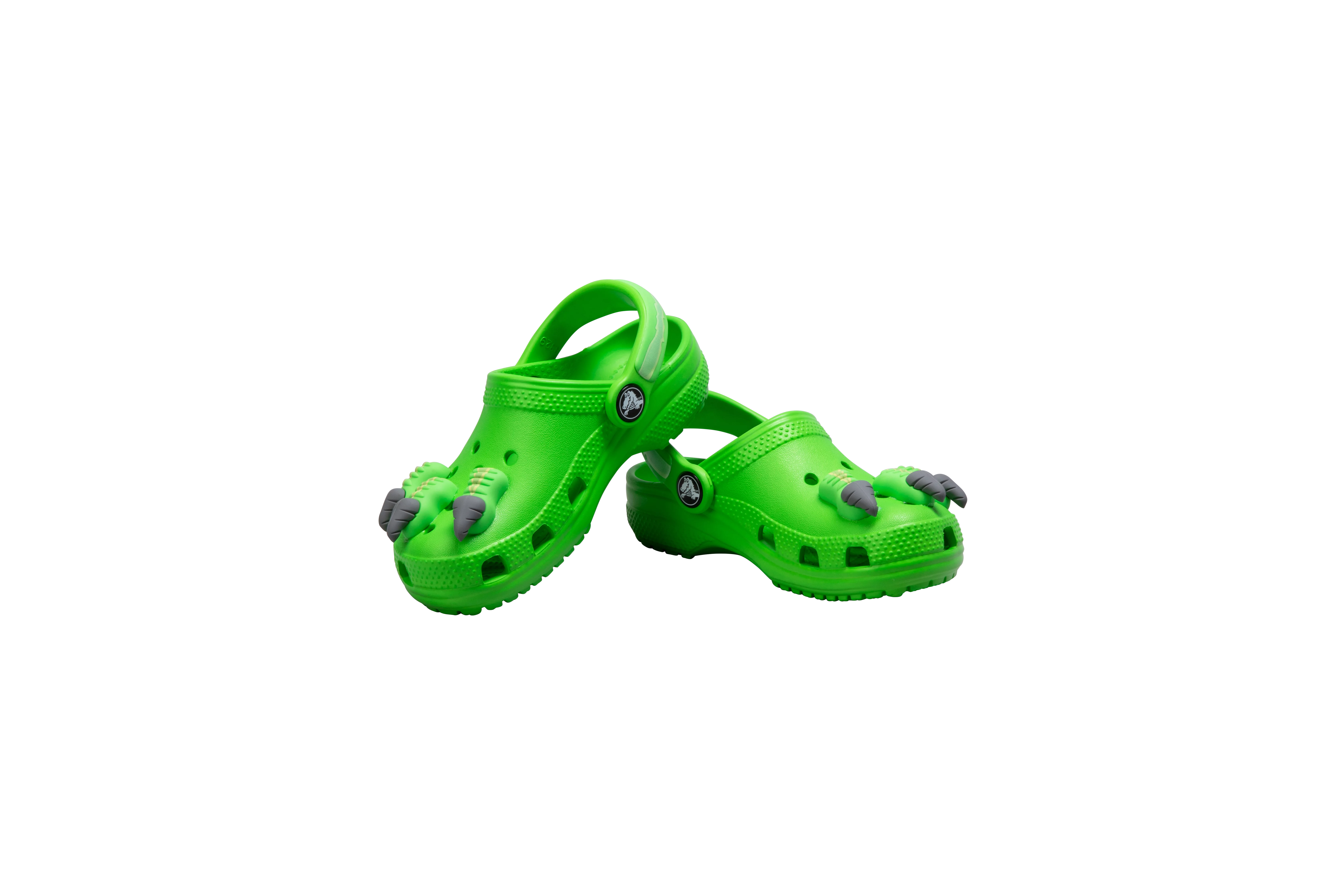 Crocs papucs I AM Dinosaur Clog T/Green Slime zöld színben 25-26 méretben