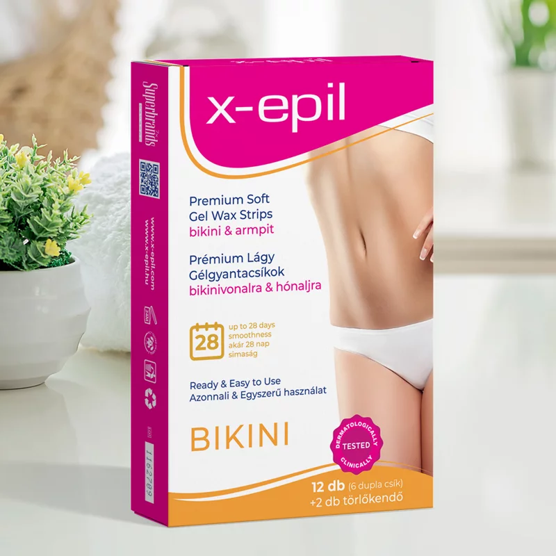 X-Epil gélgyantacsík bikini-hónalj 12db használatra kész prémium