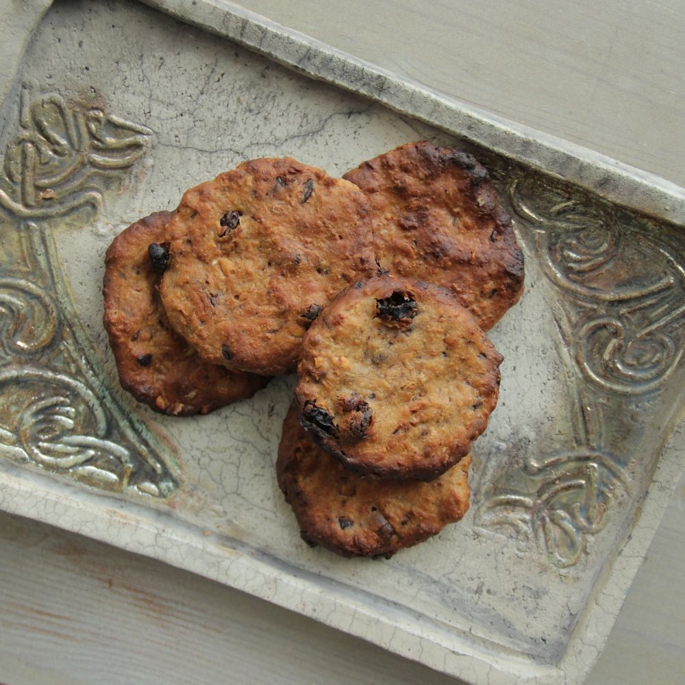 Mogyoróvajas-csokis energiakeksz (Vegán)