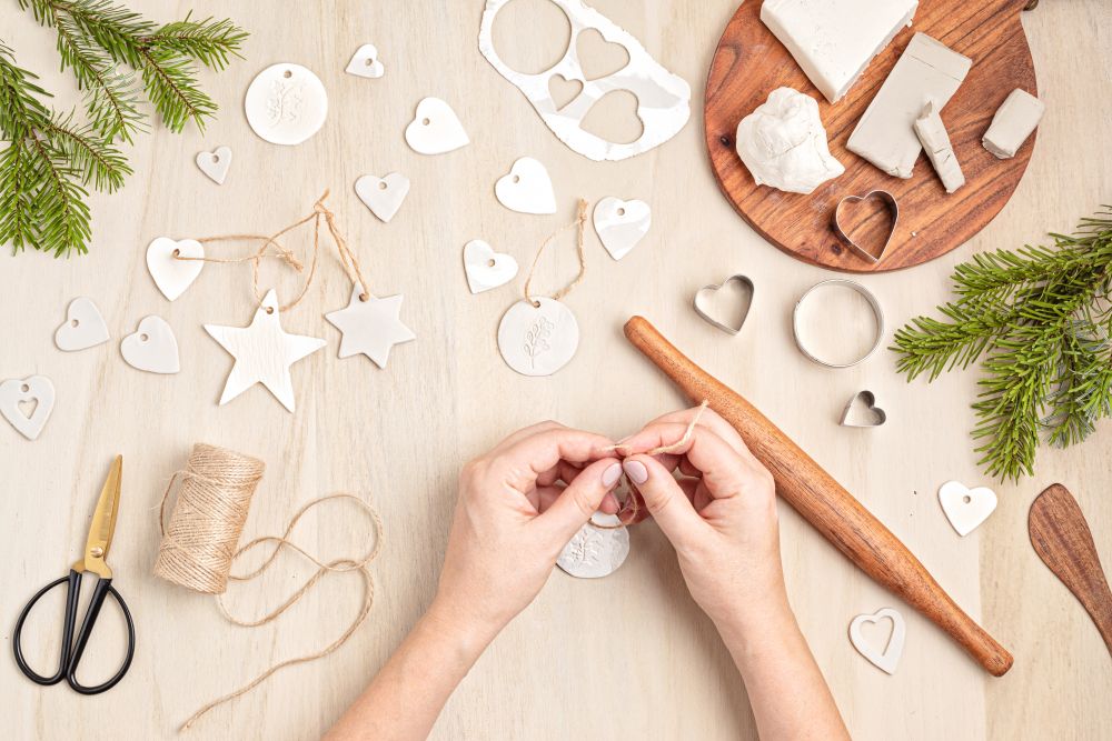 Karácsonyi dísz szódabikarbónából