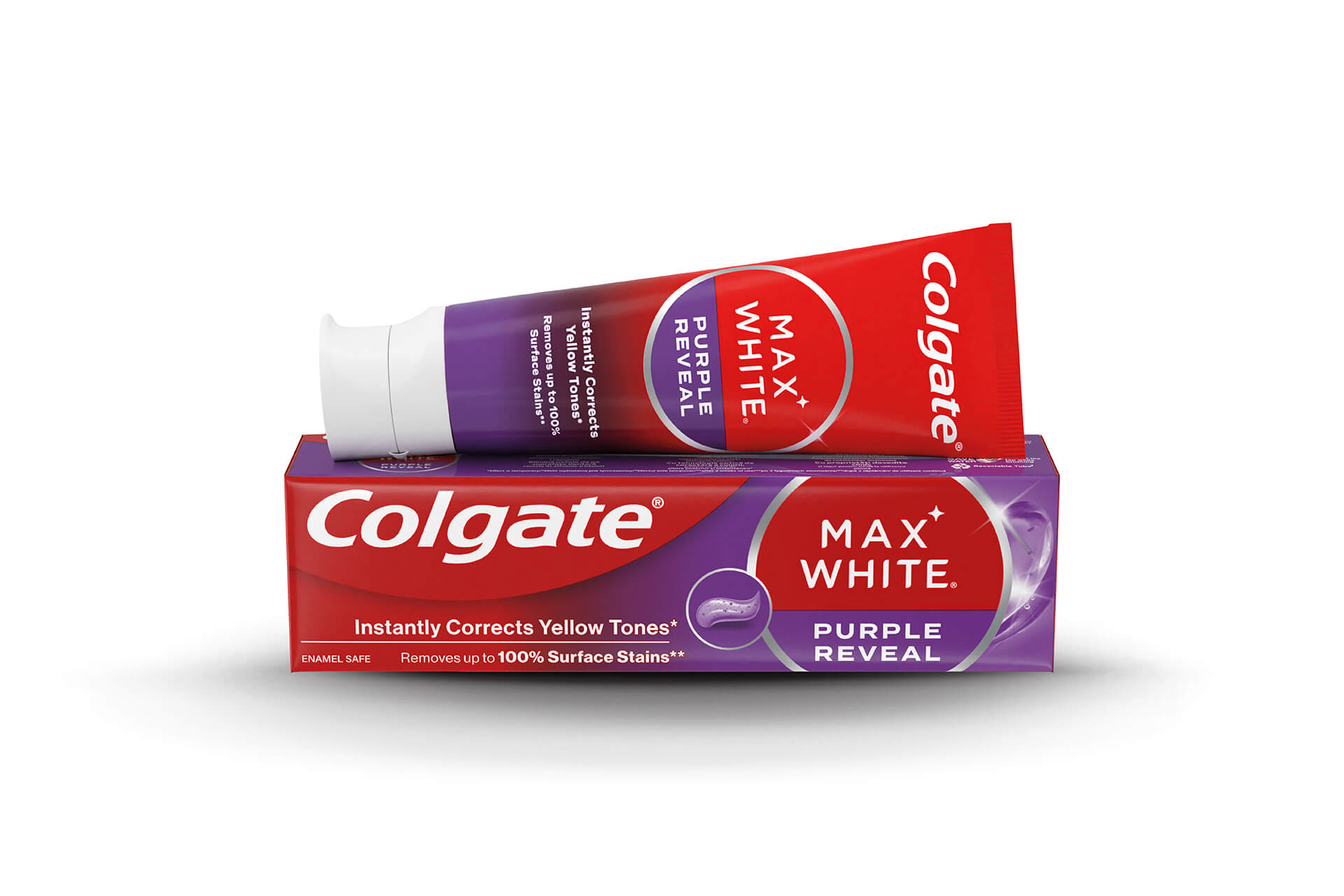 Colgate® Max White Purple Reveal fogfehérítő fogkrém