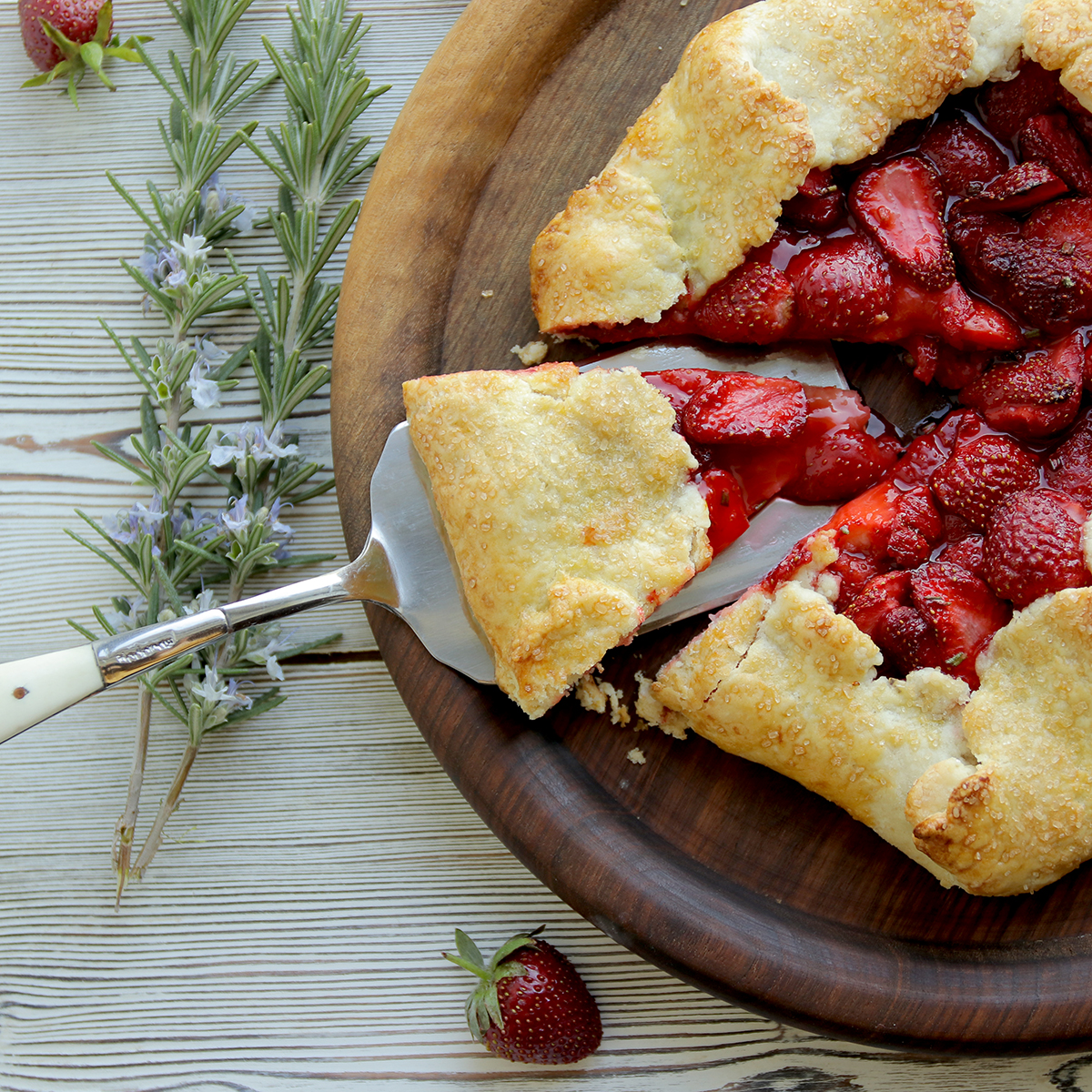 Galette eperrel és rozmaringgal