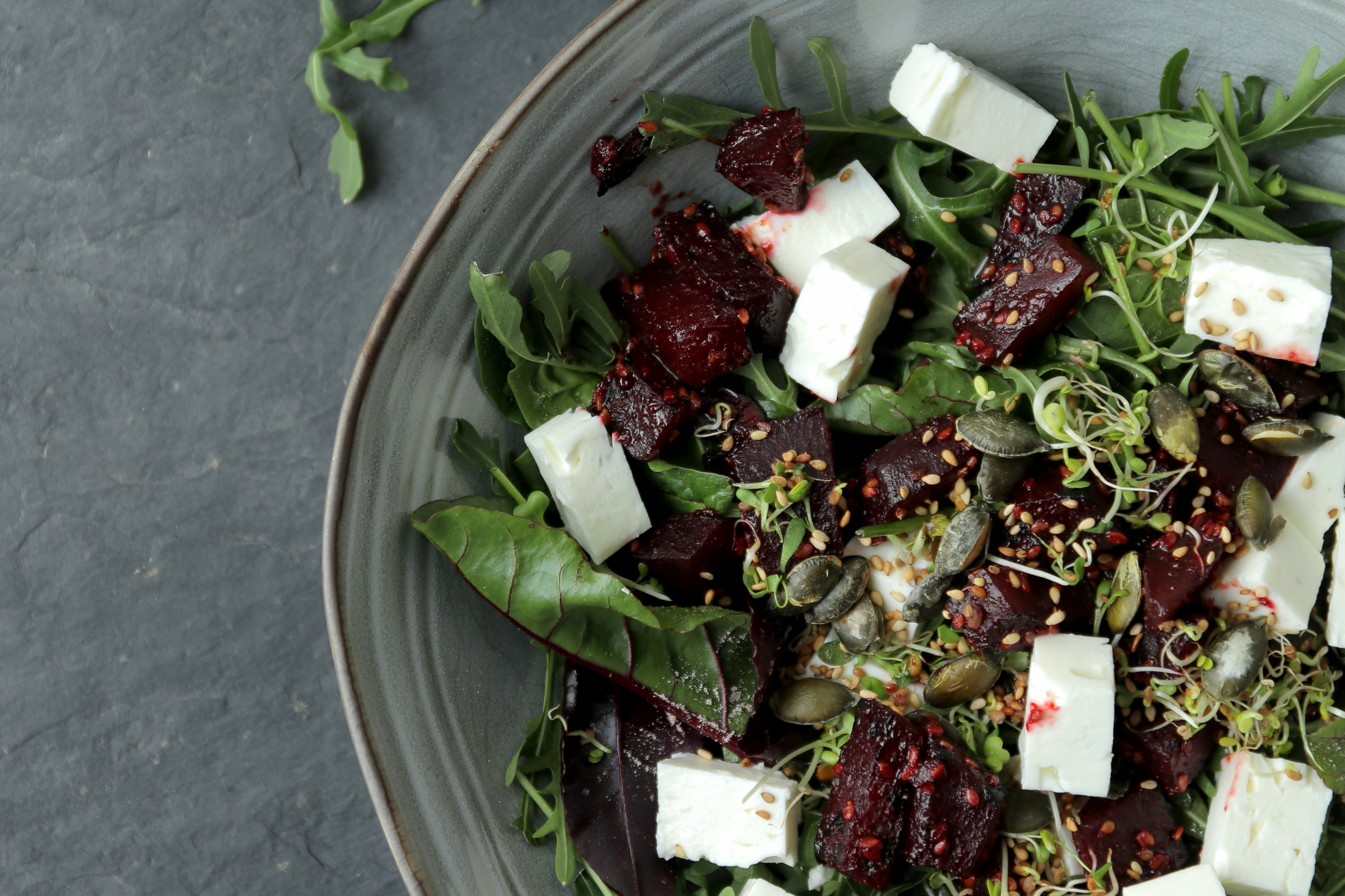 Céklás saláta fetasajttal