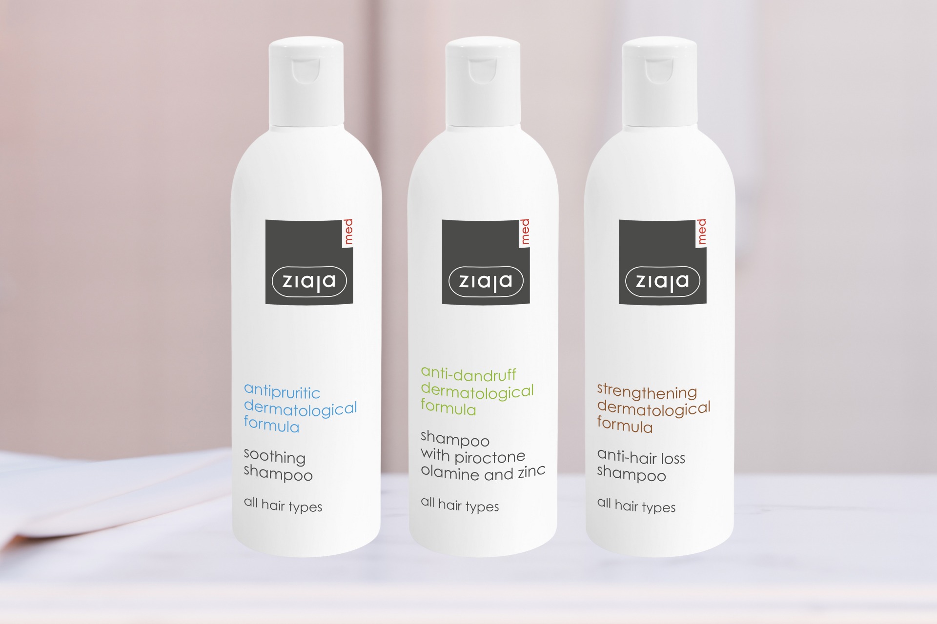 Vége a viszketésnek, korpásodásnak és hajhullásnak: fedezd fel a Ziaja MED samponok kíméletes erejét!